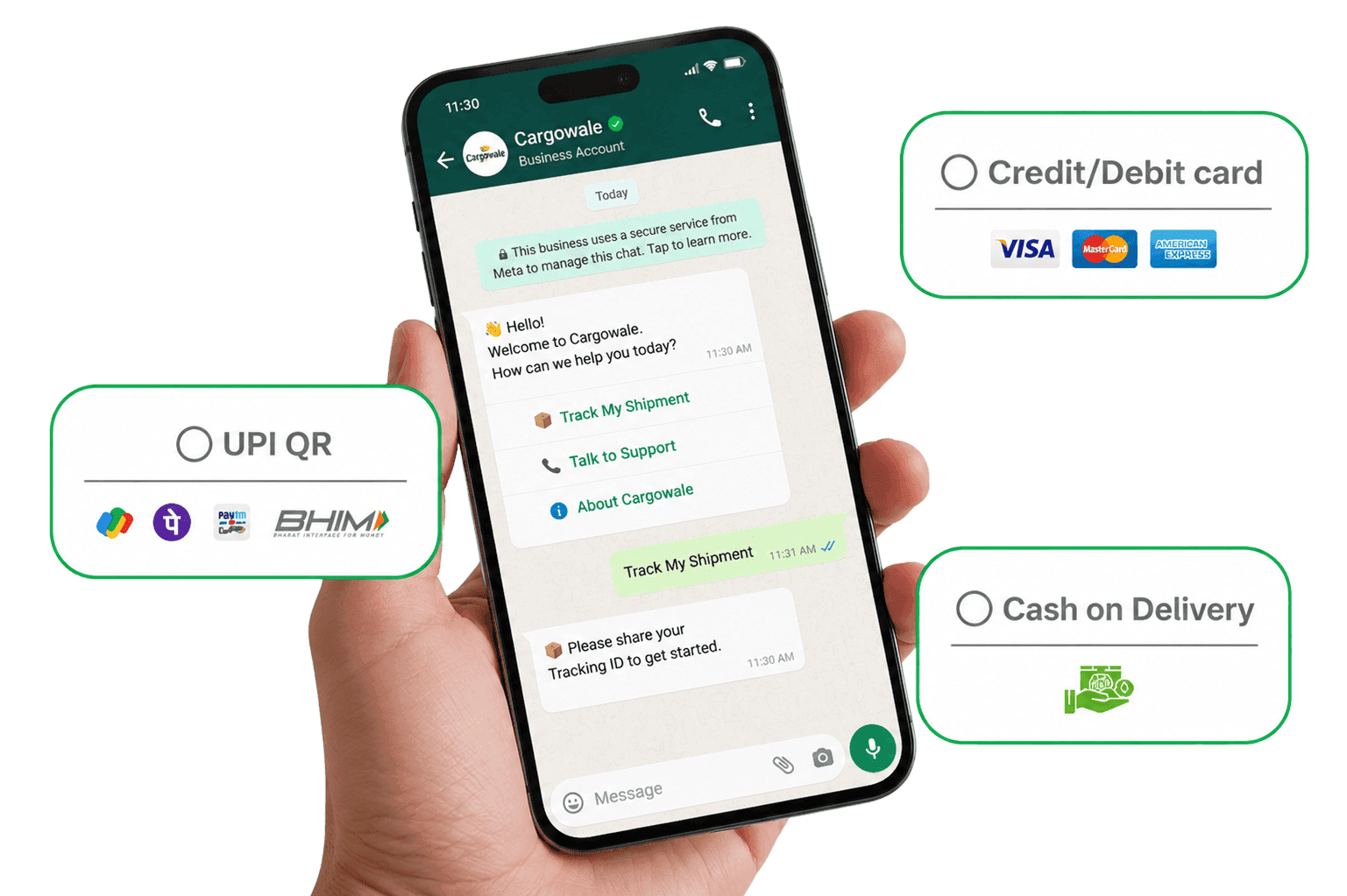 WhatsApp shipping updates for online sellers and support teams in India