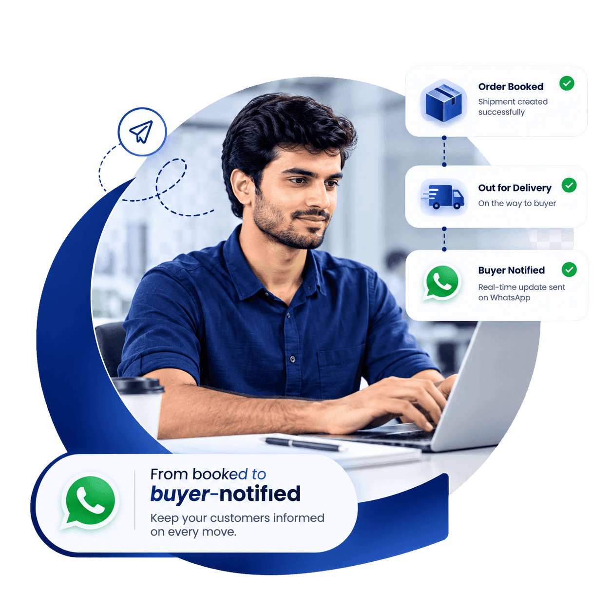 How Cargowale WhatsApp order updates work for shipping in India